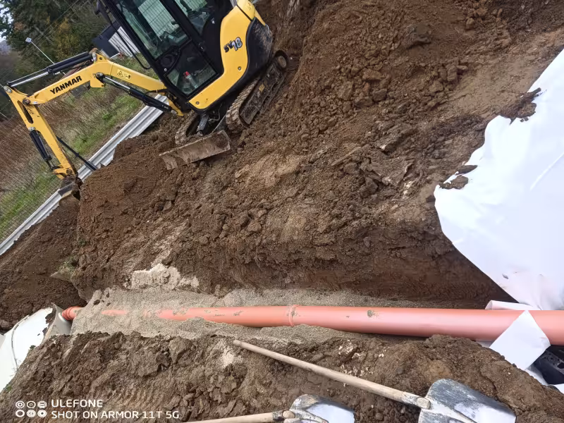 Realizácia inžinierskej prípojky – ukladanie sietí JakoKAM.